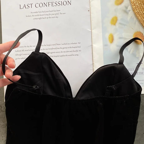 Backless Slim Tank Top Chic Print Shoulder Short Camis - Premium  from vistoi shop - Just $14.99! Shop now at vistoi shop