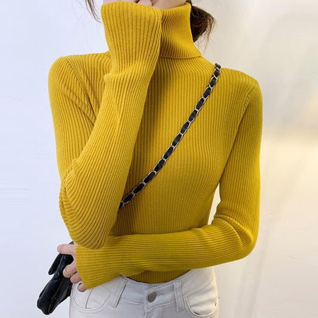 New Pullover Women Turtleneck Sweater Autumn Long 2023 - Premium  from vistoi shop - Just $29.99! Shop now at vistoi shop