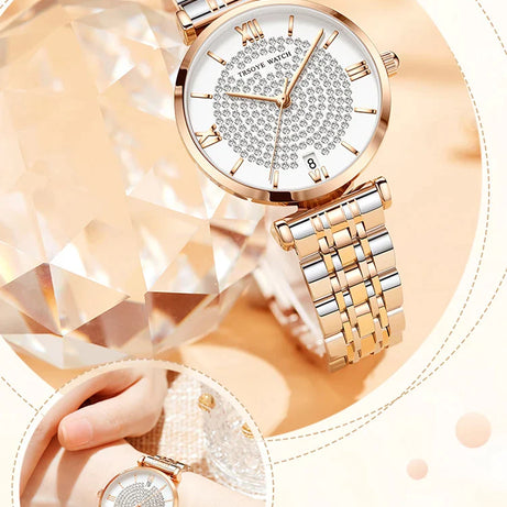 Women Square Watches Luxury Brand Fashion Rose Gold - Premium  from vistoi shop - Just $35.99! Shop now at vistoi shop