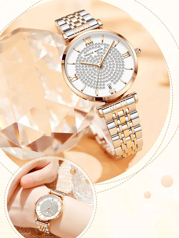 Women Square Watches Luxury Brand Fashion Rose Gold - Premium  from vistoi shop - Just $35.99! Shop now at vistoi shop