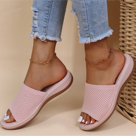 Sandals Women Elastic Casual Indoor Outdoor Slipper Summer Sandals For Beach - Premium  from vistoi shop - Just $29.99! Shop now at vistoi shop