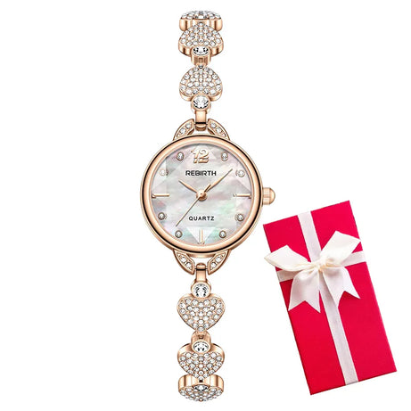 Heart Love pattern Women Watches Rose Gold Bracelet - Premium  from vistoi shop - Just $29.99! Shop now at vistoi shop