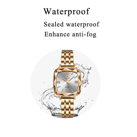 Pretty Luxury Waterproof Watches Quartz Watch Square - Premium  from vistoi shop - Just $29.90! Shop now at vistoi shop