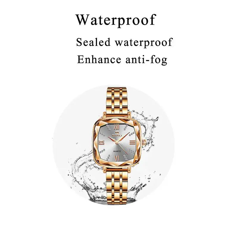 Pretty Luxury Waterproof Watches Quartz Watch Square - Premium  from vistoi shop - Just $29.90! Shop now at vistoi shop