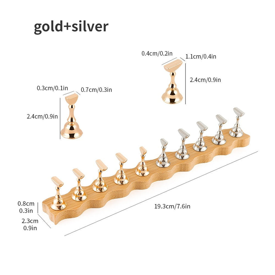 8pcs Strong Magnetic Nail Holder Practice Display Stand - Premium  from vistoi shop - Just $19.99! Shop now at vistoi shop