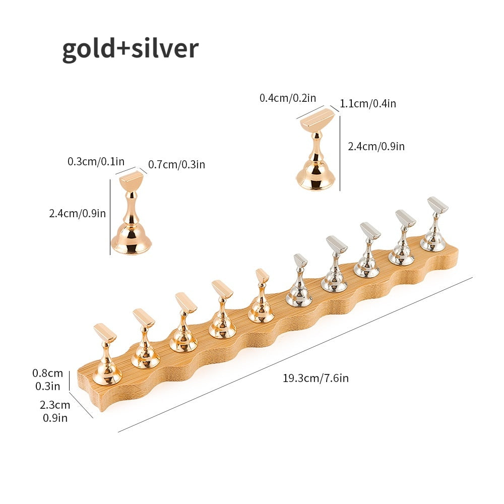 8pcs Strong Magnetic Nail Holder Practice Display Stand - Premium  from vistoi shop - Just $19.99! Shop now at vistoi shop