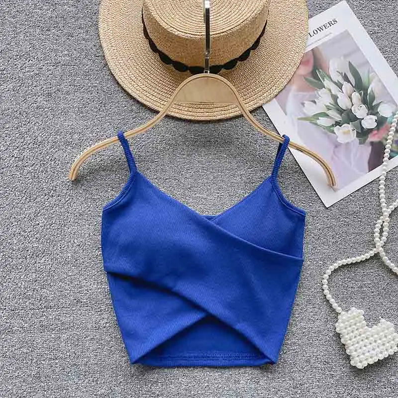  Irregular Casual Sport Camisole Women Strap Design Solid Fashion - Premium  from vistoi shop - Just $19.99! Shop now at vistoi shop