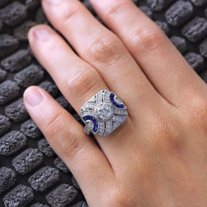 Ring for Women 925 Sliver Gemstone Jewelry - Premium  from vistoi shop - Just $29.99! Shop now at vistoi shop