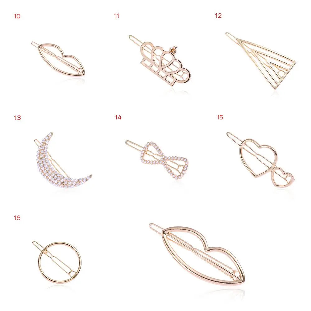 Geometric Ponytail Hairpins Bobby Pins Knot Hair - Premium  from vistoi shop - Just $12.99! Shop now at vistoi shop