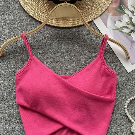  Irregular Casual Sport Camisole Women Strap Design Solid Fashion - Premium  from vistoi shop - Just $19.99! Shop now at vistoi shop