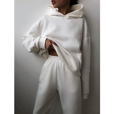 Winter Two Piece Sets Women Tracksuit Suit 2023 Autumn Sweatshirt - Premium  from vistoi shop - Just $49.99! Shop now at vistoi shop