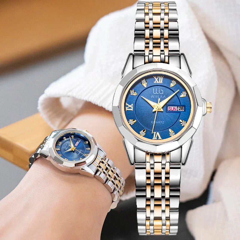 Week Date Women Classic Wrist Watches Minimalist Design - Premium  from vistoi shop - Just $29.99! Shop now at vistoi shop