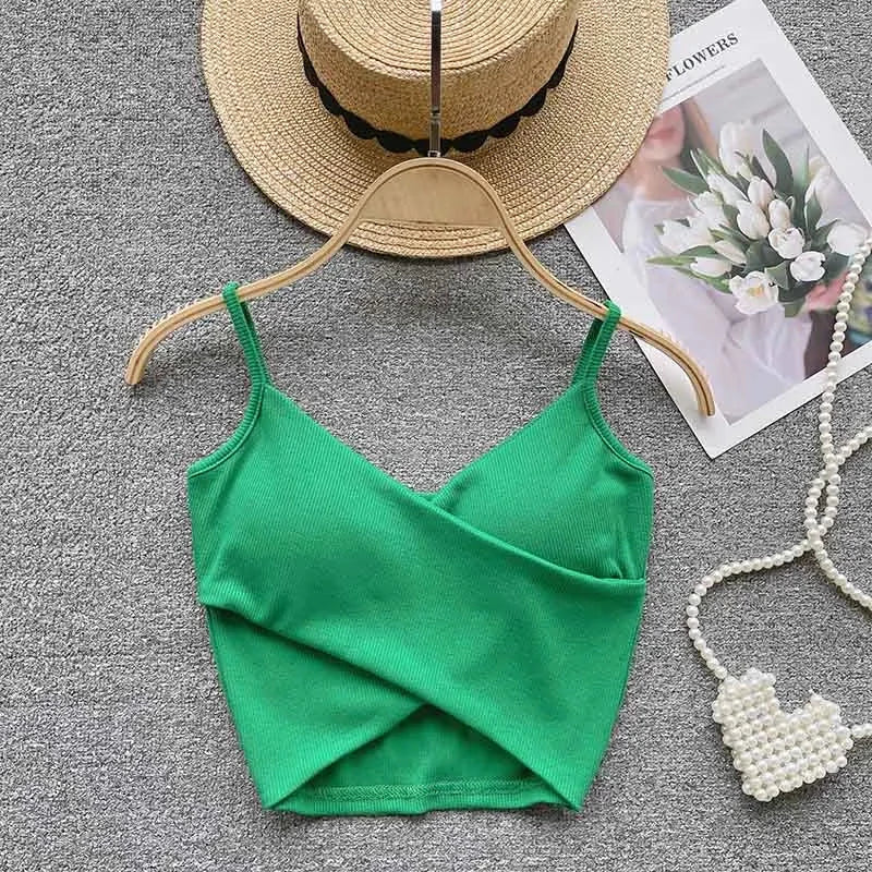  Irregular Casual Sport Camisole Women Strap Design Solid Fashion - Premium  from vistoi shop - Just $19.99! Shop now at vistoi shop