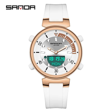 Dual Display Women Watches Waterproof Women Sports - Premium  from vistoi shop - Just $33.99! Shop now at vistoi shop