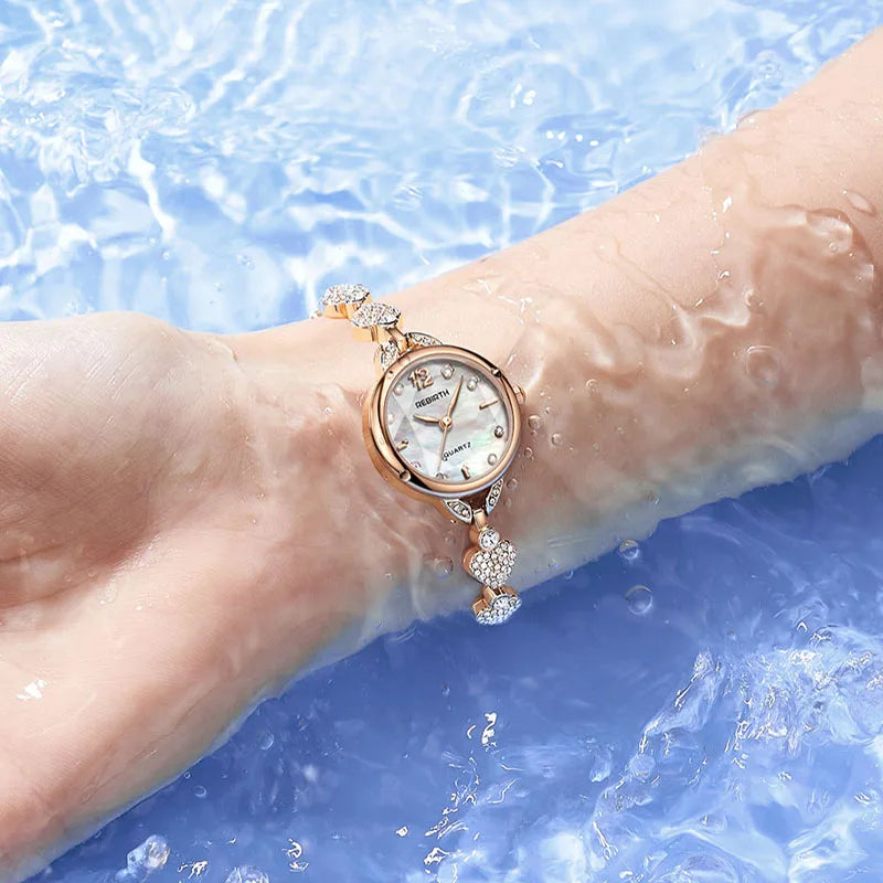 Heart Love pattern Women Watches Rose Gold Bracelet - Premium  from vistoi shop - Just $29.99! Shop now at vistoi shop