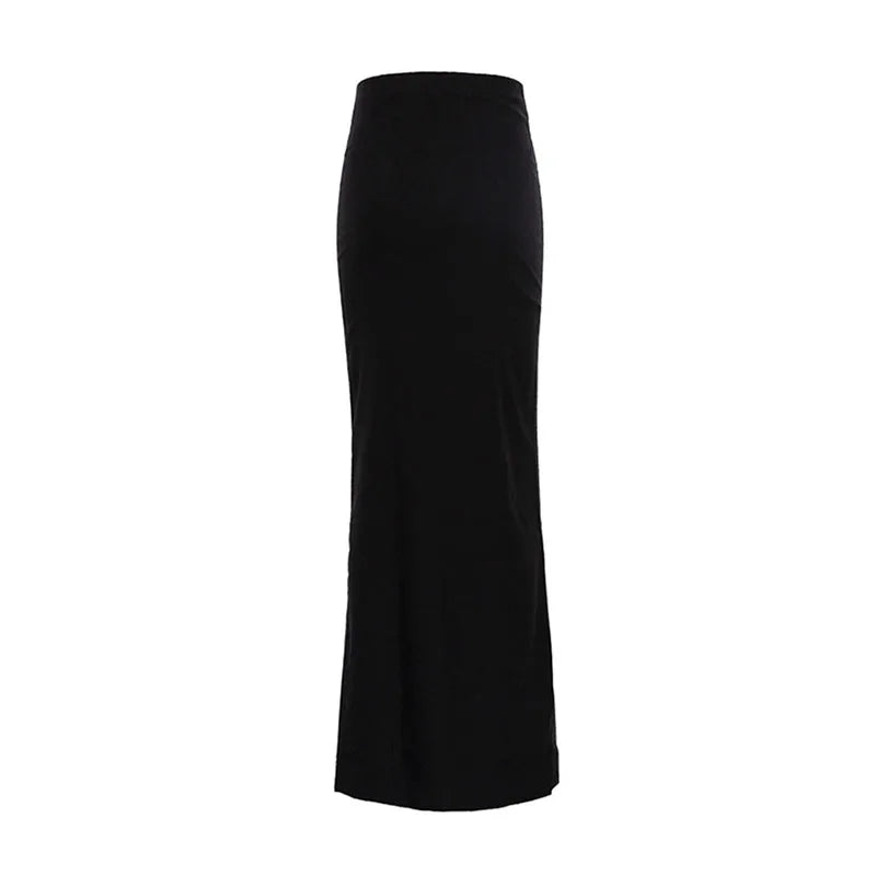 Fashion For Women Black Long Skirts High Waist Slim Skirts - Premium  from vistoi shop - Just $29.82! Shop now at vistoi shop