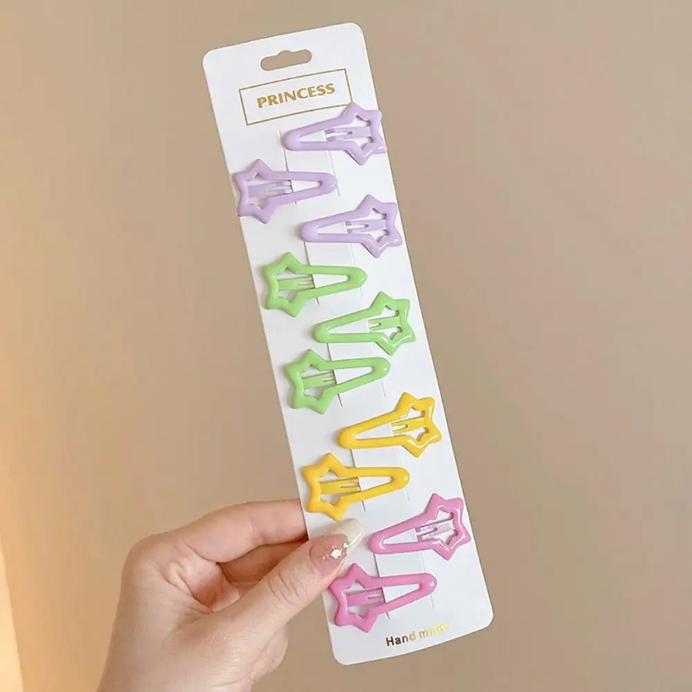 10Pcs Colorful Star Barrettes Hair Grip Head wear - Premium  from vistoi shop - Just $11.99! Shop now at vistoi shop
