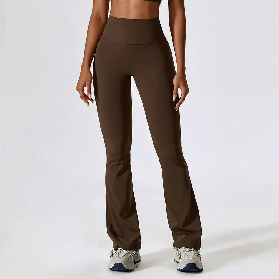 Flare Leggings Yoga Pants Women High Waist Wide Leg Pants - Premium  from vistoi shop - Just $34.99! Shop now at vistoi shop