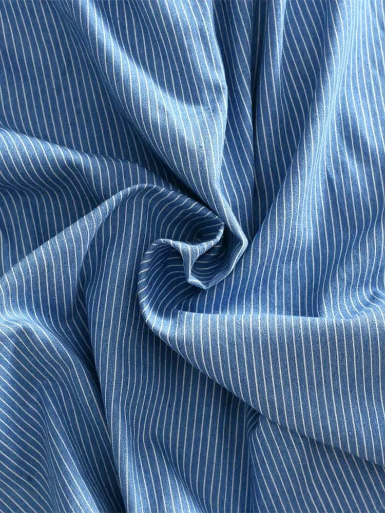 High Waist Skirt Casual Striped Bow Denim Women Solid - Premium  from vistoi shop - Just $19.99! Shop now at vistoi shop