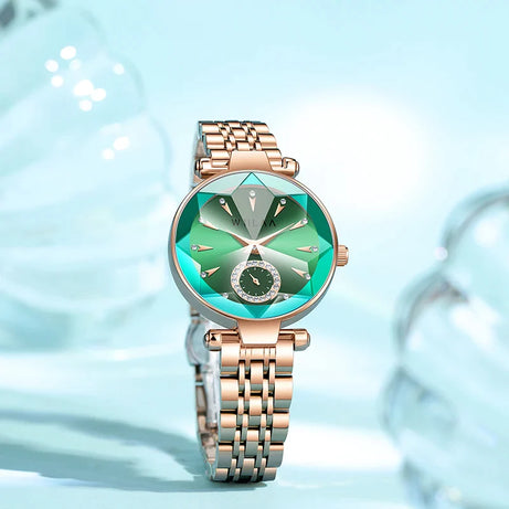 Elegant Diamond Dial Ladies Wrist Watch Stainless - Premium  from vistoi shop - Just $29.99! Shop now at vistoi shop