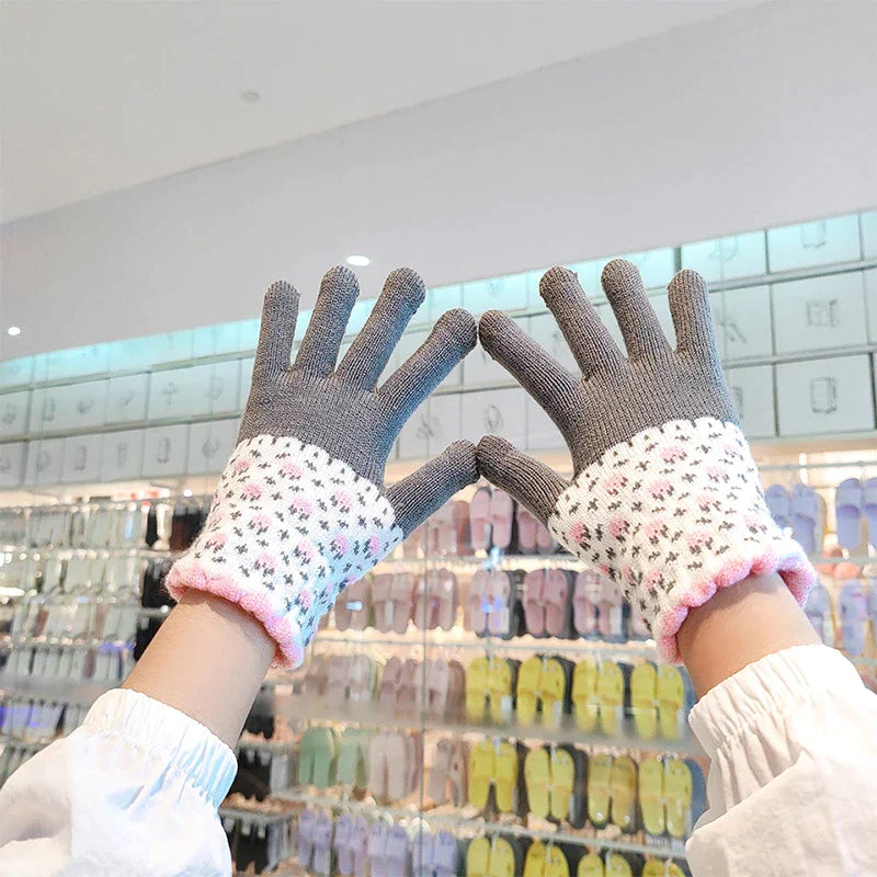 Gloves Winter Hand Warmer Gloves Thicken Fleece Knitted - Premium  from vistoi shop - Just $14.99! Shop now at vistoi shop