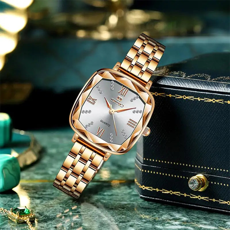Pretty Luxury Waterproof Watches Quartz Watch Square - Premium  from vistoi shop - Just $29.90! Shop now at vistoi shop