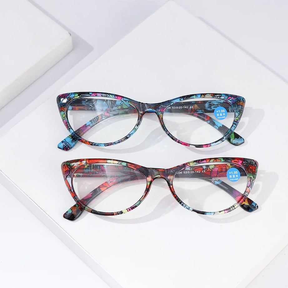 Fashion Floral Reading Glasses Ultra Light Frame Eye - Premium  from vistoi shop - Just $19.99! Shop now at vistoi shop