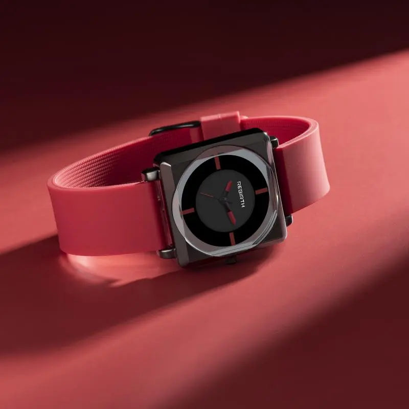 Square Rebirth Women Rubber Watch Band 2023 Ladies - Premium  from vistoi shop - Just $29.99! Shop now at vistoi shop