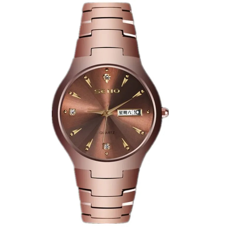 Couple Watch for Women Men Luxury Jewelry Design Rose - Premium  from vistoi shop - Just $29.99! Shop now at vistoi shop