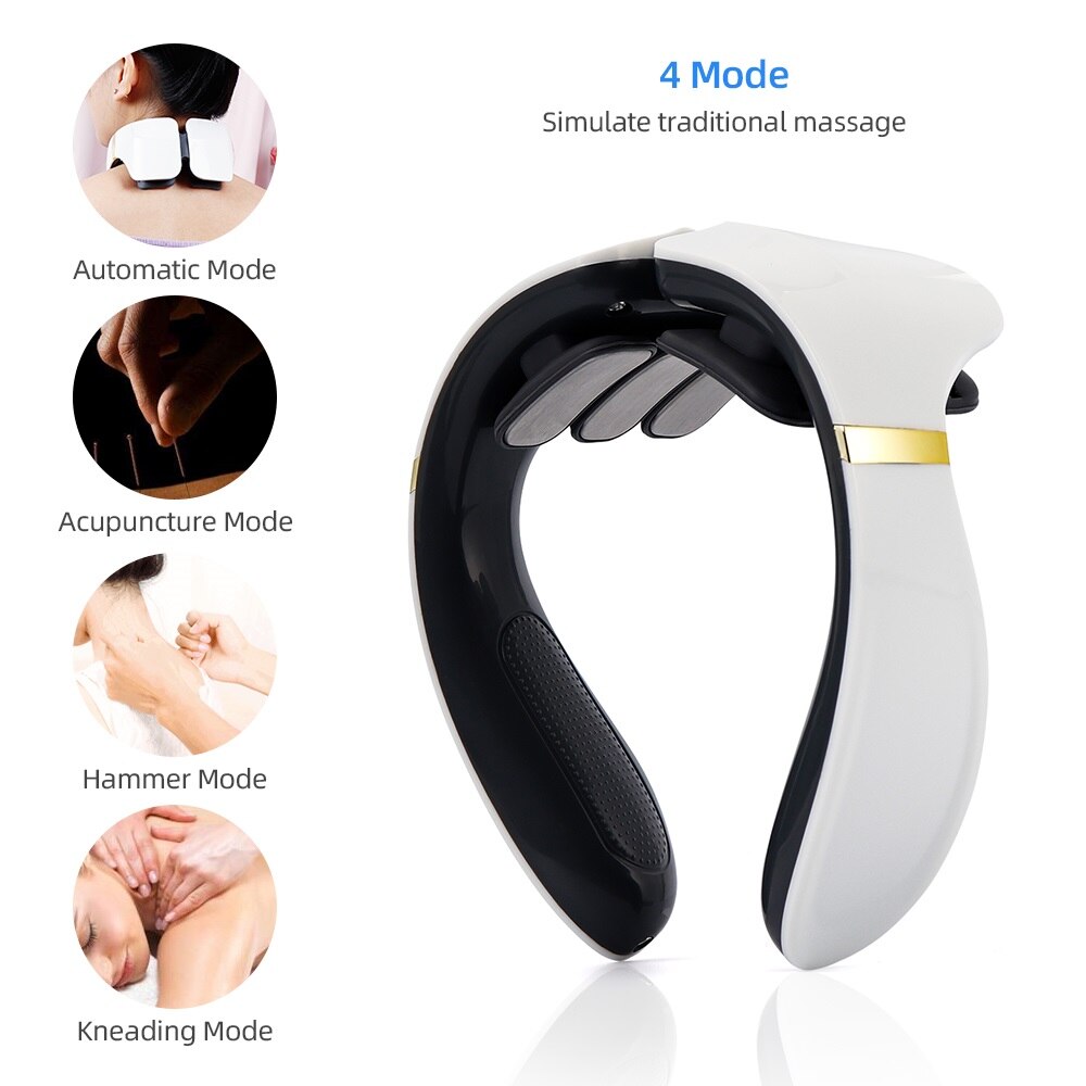 6 Heads Smart Pulse Neck Massage Heating Back Cervical 2023 - Premium  from vistoi shop - Just $29.99! Shop now at vistoi shop